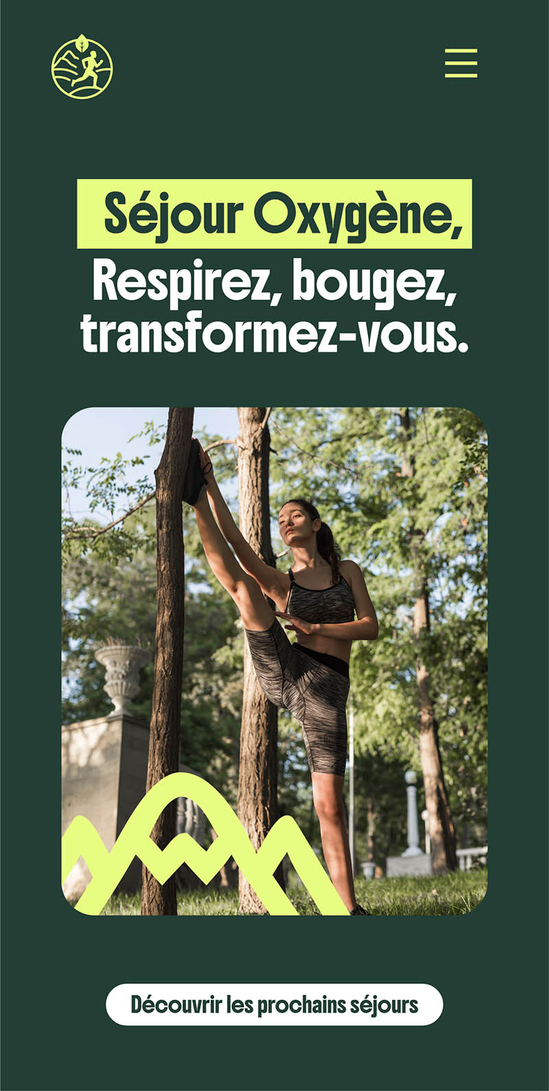 Site Séjour Oxygène — version mobile